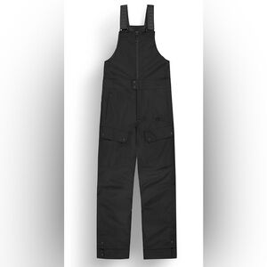 Picture organic Black Snow Bib Overalls size 12 youth